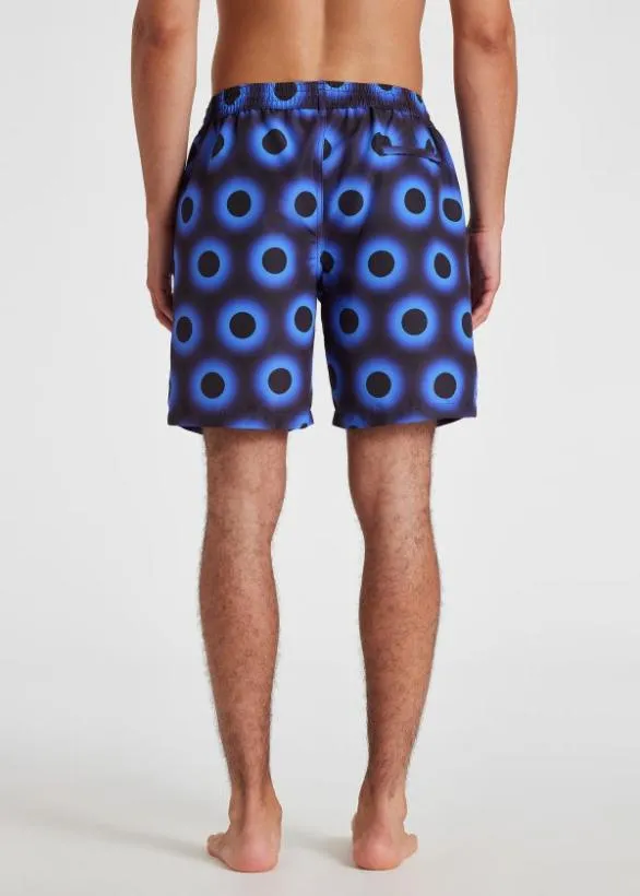 Paul Smith Swimwear 039Glow Polka039 Long Swim Shorts Navy 8211 Mens