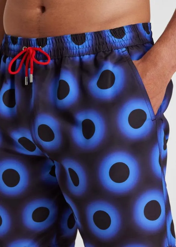 Paul Smith Swimwear 039Glow Polka039 Long Swim Shorts Navy 8211 Mens
