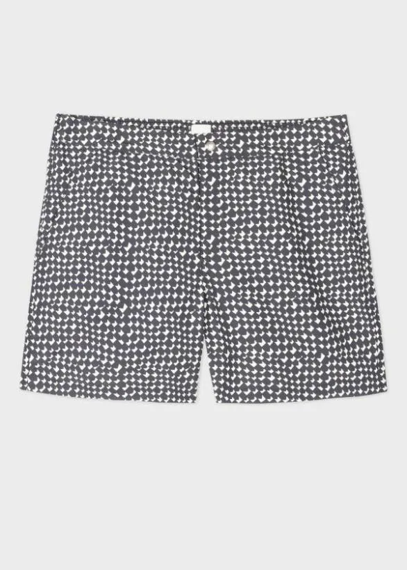 Paul Smith Swimwear 039Mini Tile039 Swim Shorts Black And White 8211 Mens
