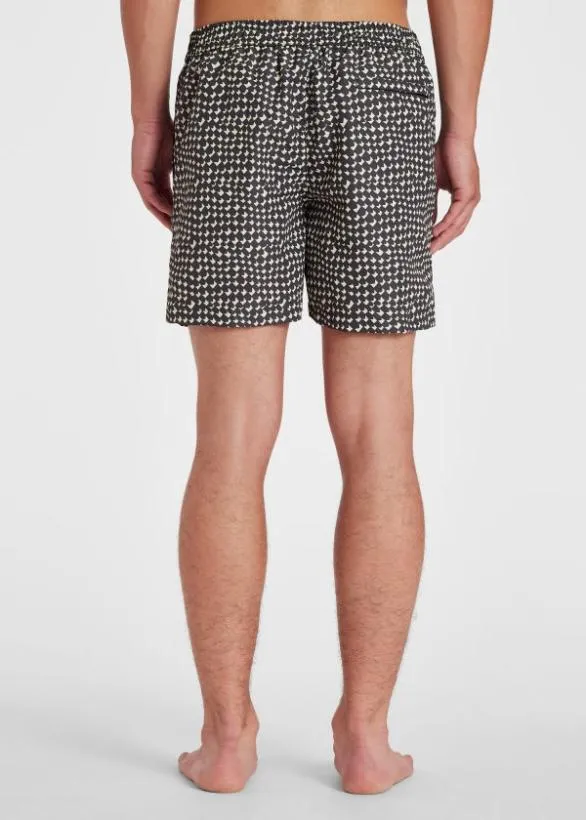 Paul Smith Swimwear 039Mini Tile039 Swim Shorts Black And White 8211 Mens