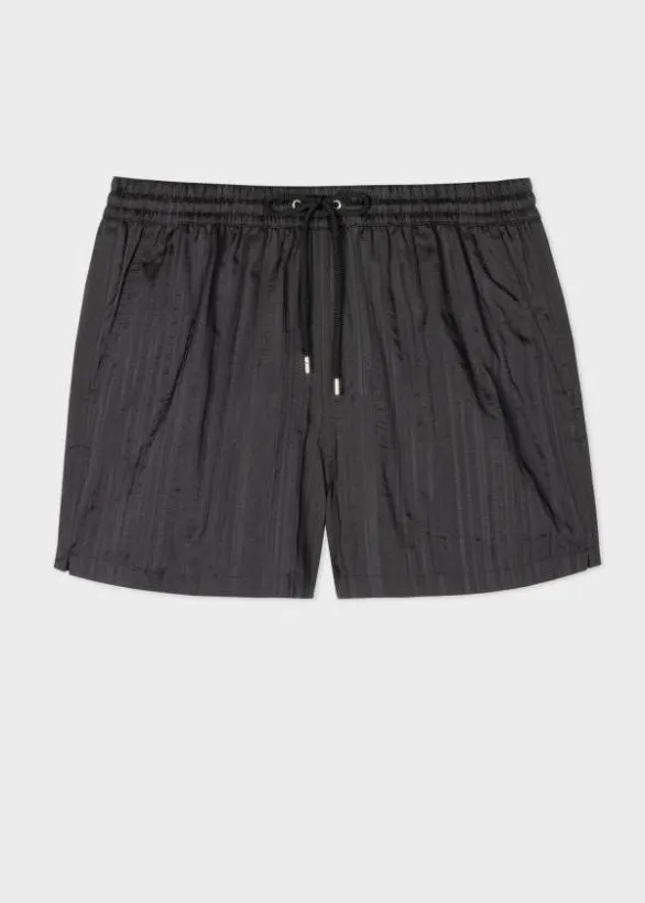Paul Smith Swimwear 039Shadow Stripe039 Swim Shorts Black 8211 Mens