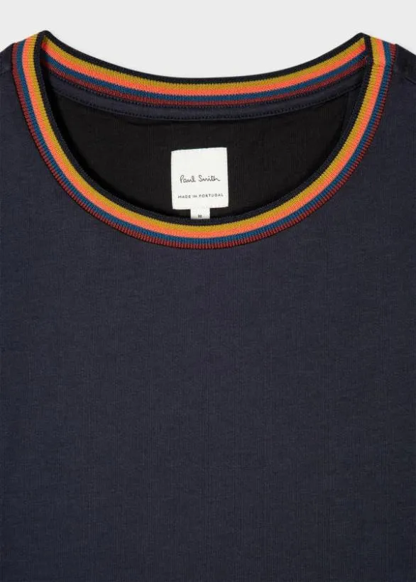 Paul Smith TShirts 039Artist Stripe039 Collar TShirt Navy 8211 Mens