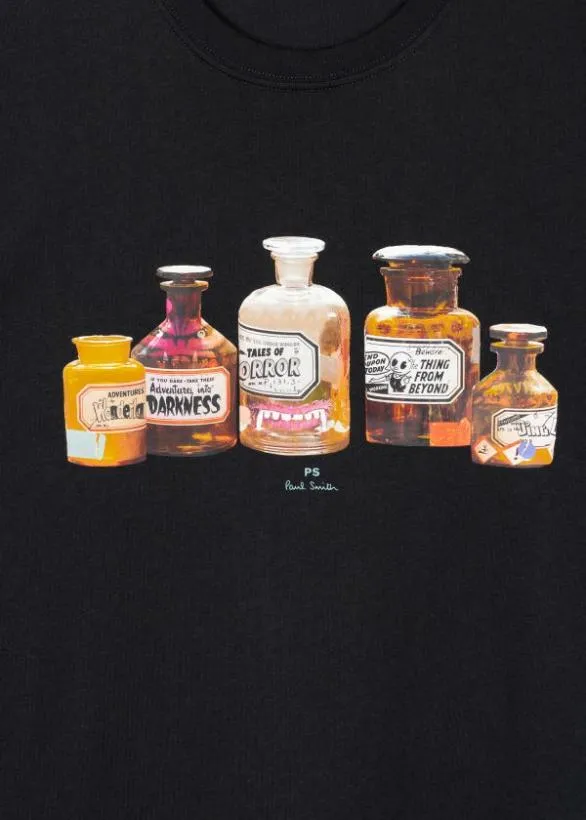 Paul Smith TShirts 039Bottles039 Print TShirt Dark Navy 8211 Mens