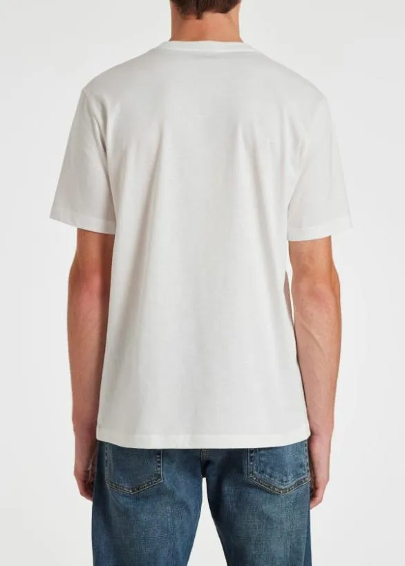 Paul Smith TShirts 039PS Graffiti039 Print Cotton TShirt White 8211 Mens