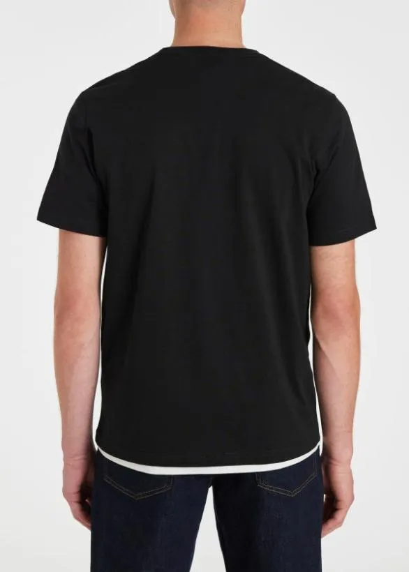 Paul Smith TShirts 039Repeating Zebra039 TShirt Black 8211 Mens