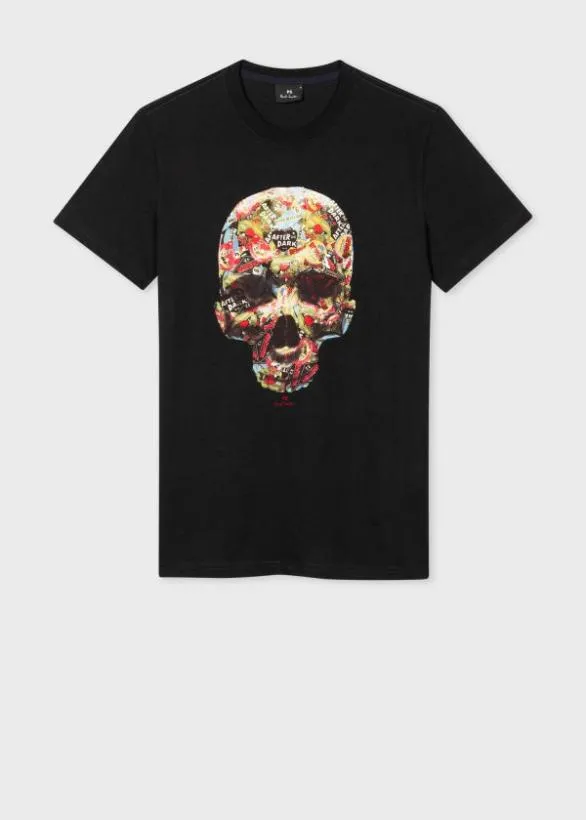 Paul Smith TShirts 039Sticker Skull039 TShirt Black 8211 Mens