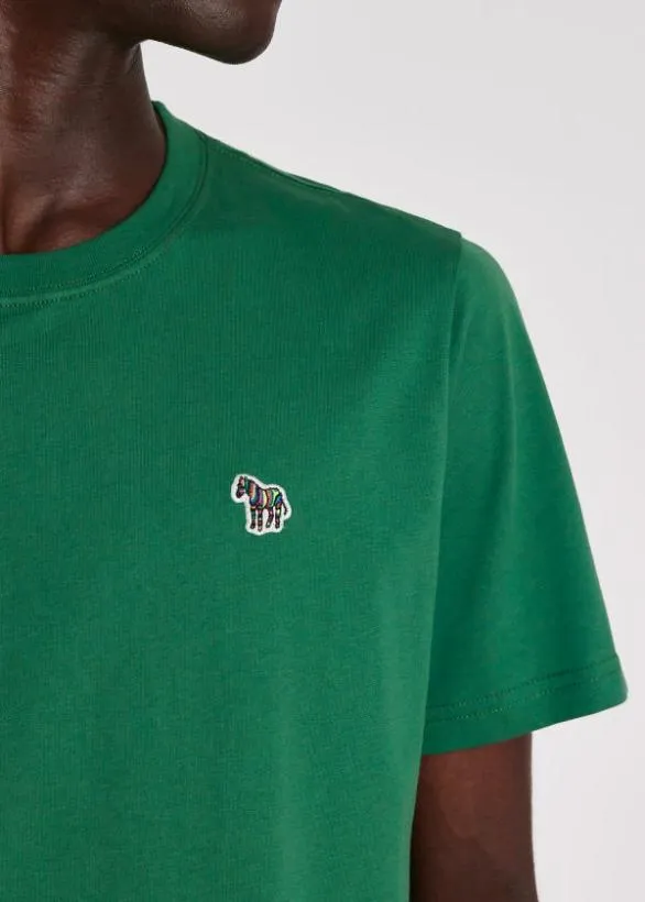 Paul Smith TShirts Zebra Logo TShirt Green 8211 Mens