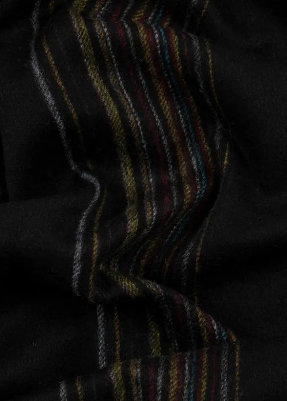 Paul Smith Tailoring LambswoolCashmere 039Signature Stripe039 Scarf Black 8211 Mens