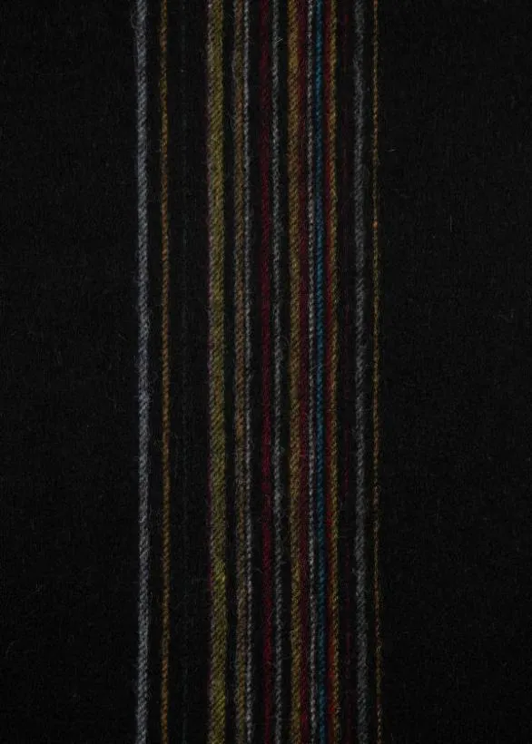 Paul Smith Tailoring LambswoolCashmere 039Signature Stripe039 Scarf Black 8211 Mens