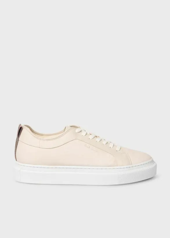 Paul Smith Tailoring Leather 039Malbus039 Trainers Cream 8211 Mens
