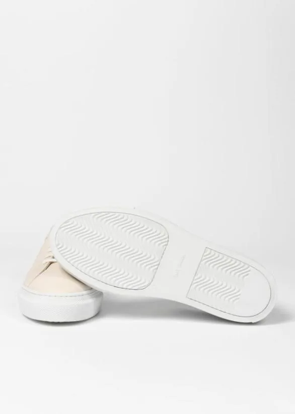 Paul Smith Tailoring Leather 039Malbus039 Trainers Cream 8211 Mens