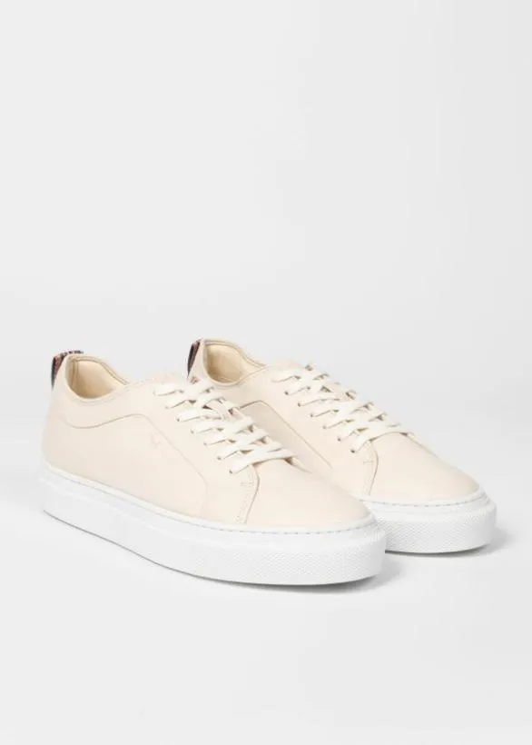 Paul Smith Tailoring Leather 039Malbus039 Trainers Cream 8211 Mens