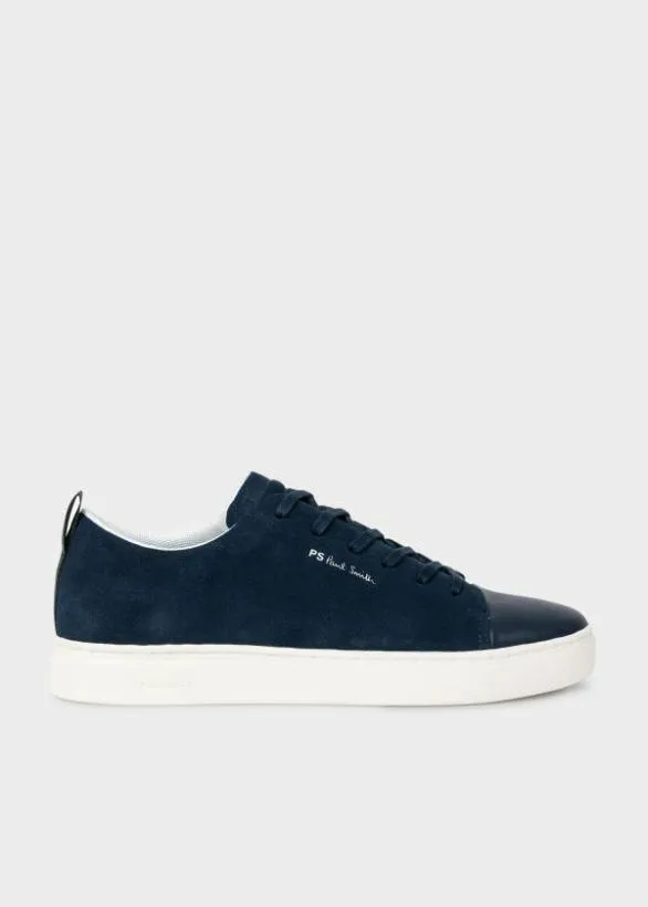 Paul Smith Tailoring Suede 039Lee039 Trainers Navy 8211 Mens