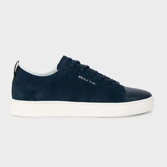 Paul Smith Tailoring Suede 039Lee039 Trainers Navy 8211 Mens