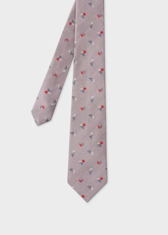 Paul Smith Ties 039Mini Flowers039 Tie Pink 8211 Mens