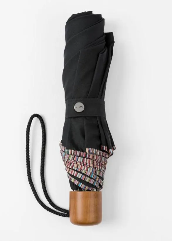 Paul Smith Travel and Luggage Telescopic 039Signature Stripe039 Umbrella Black 8211 Mens
