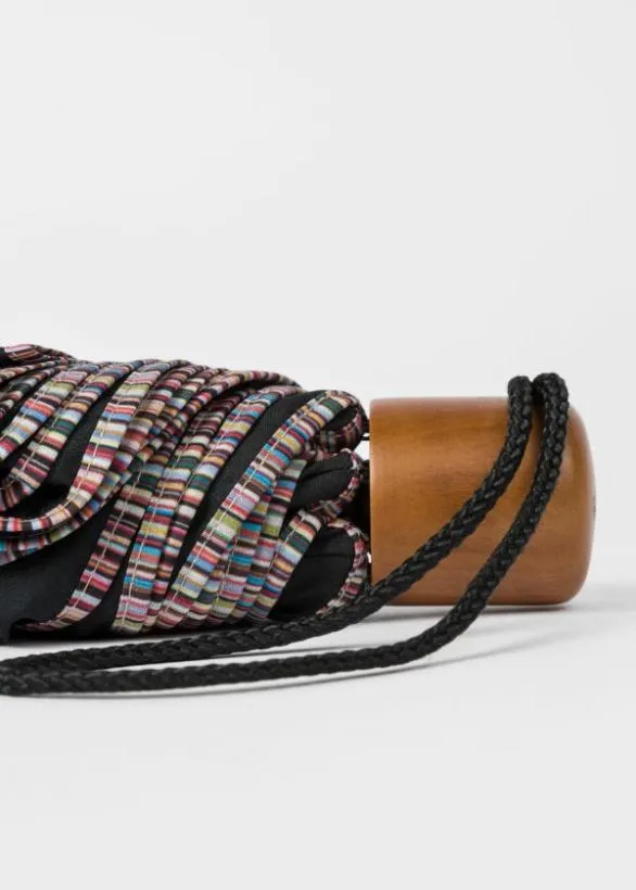 Paul Smith Travel and Luggage Telescopic 039Signature Stripe039 Umbrella Black 8211 Mens