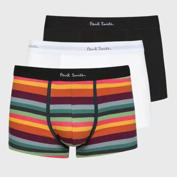 Paul Smith Underwear 039Artist Stripe039 Boxer Briefs Three Pack Multicolour 8211 Mens