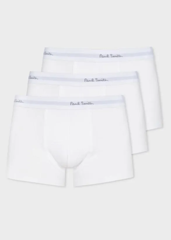 Paul Smith Underwear Boxer Briefs Three Pack White 8211 Mens
