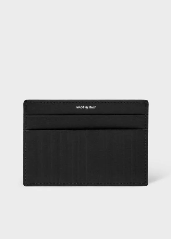 Paul Smith Wallets 039Shadow Stripe039 Credit Card Holder Black 8211 Mens