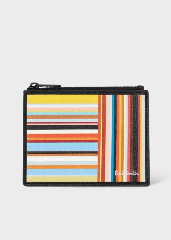 Paul Smith Wallets 039Signature Stripe039 Zip Card Holder Signature Stripe 8211 Mens Paul Smith Wallets 039Signature Stripe039 Zip Card Holder Signature Stripe 8211 Mens