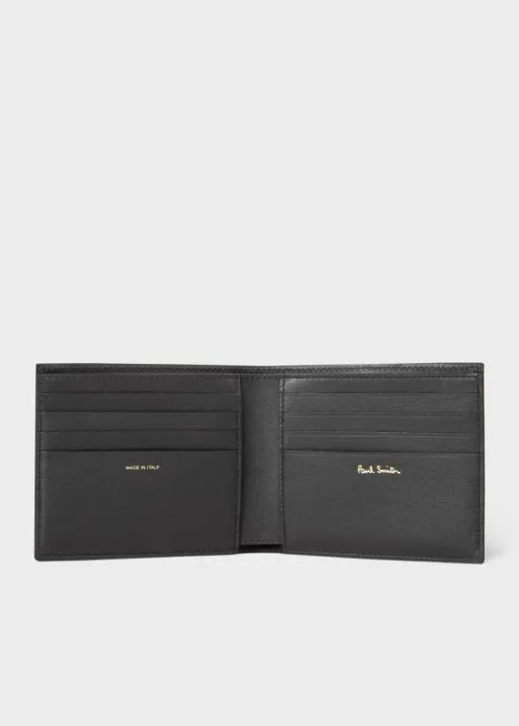 Paul Smith Wallets Leather Monogrammed Billfold Wallet Black 8211 Mens