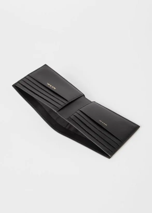 Paul Smith Wallets Leather Monogrammed Billfold Wallet Black 8211 Mens