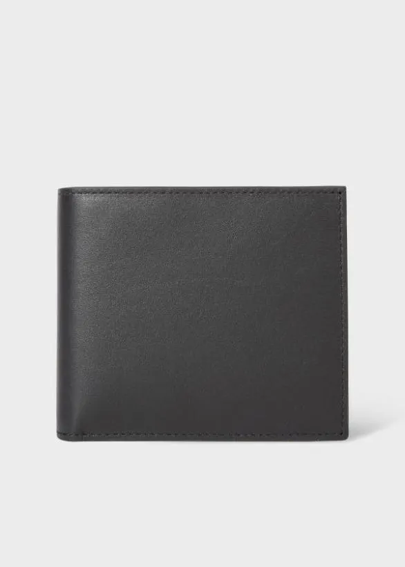 Paul Smith Wallets Leather Monogrammed Billfold Wallet Black 8211 Mens