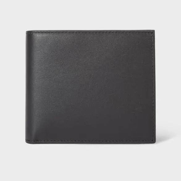 Paul Smith Wallets Leather Monogrammed Billfold Wallet Black 8211 Mens