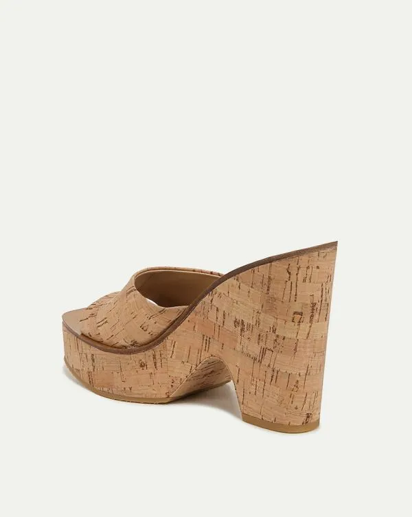 Paulita Cork Wedge Sandal Natural Women Veronica Beard Shoes