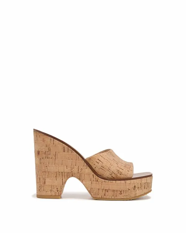 Paulita Cork Wedge Sandal Natural Women Veronica Beard Shoes
