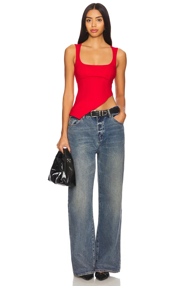Penn Top Red Women Lovers and Friends Tops Penn Top Red Women Lovers and Friends Tops