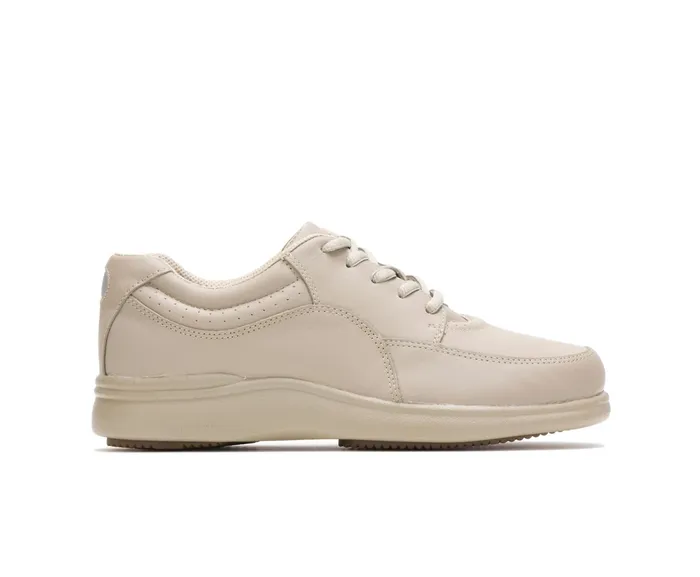 Power Walker Taupe Leather Women Walking Shoes Hush Puppies