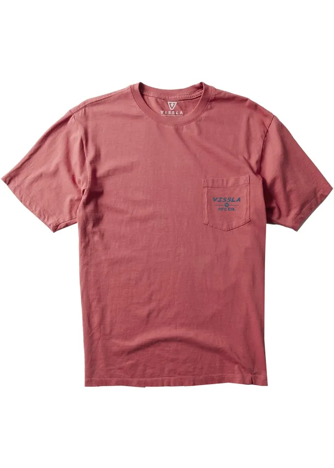 Premium Tees Men Tradesman Premium Pkt Tee Brick Vissla
