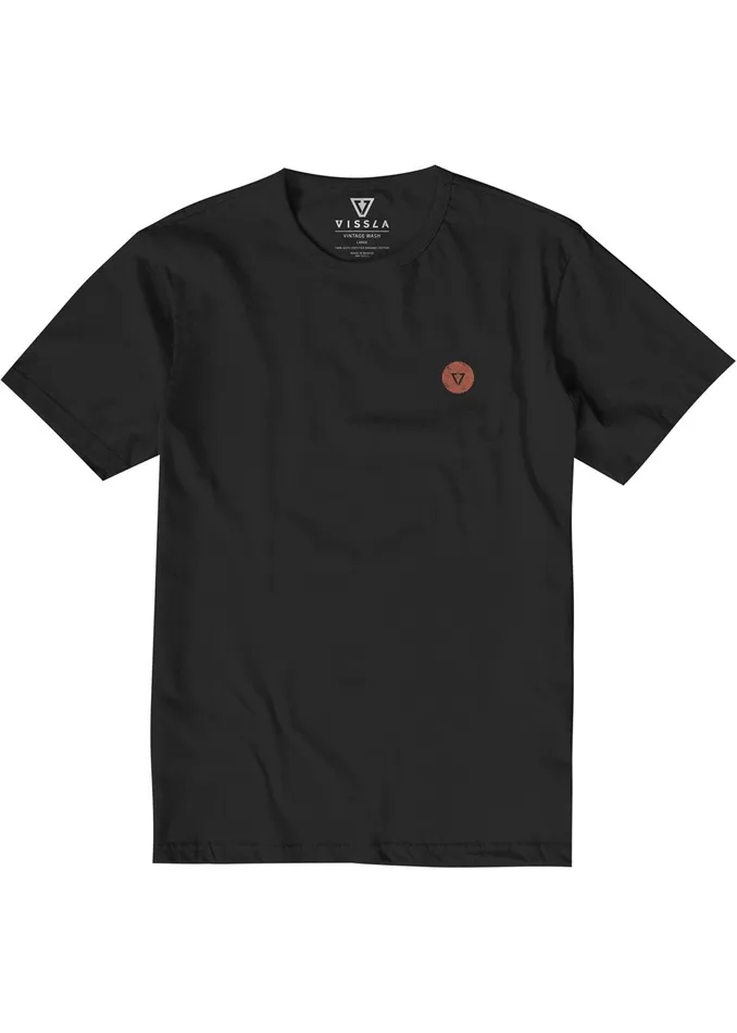 Premium Tees Vissla Men Raditude Organic Tee Phantom Premium Tees Vissla Men Raditude Organic Tee Phantom