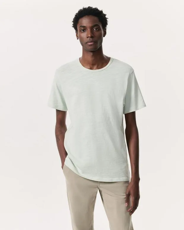 rag and bone Classic Flame TShirt DesertElephant GrayHeron BlueLight Teal Men Jackets and Coats