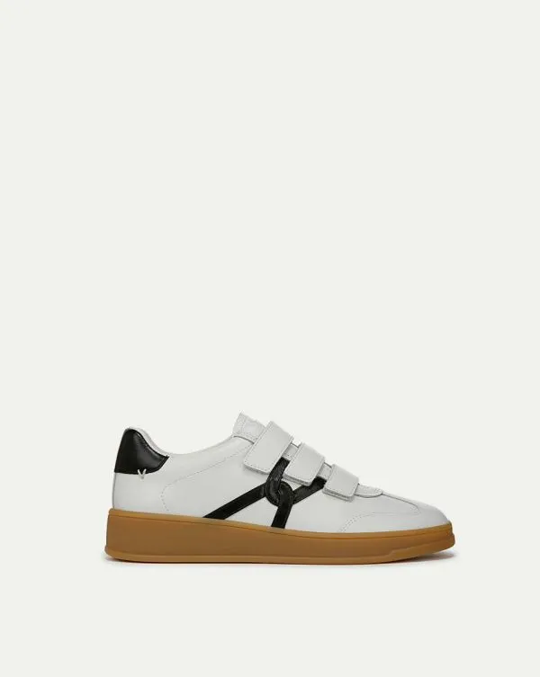 Reagan Velcro Sneaker Whiteandblack Women Veronica Beard Shoes