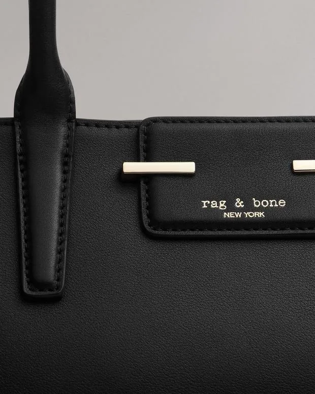 Realm Leather Satchel Antique WhiteBlackGreige Women Handbags rag and bone