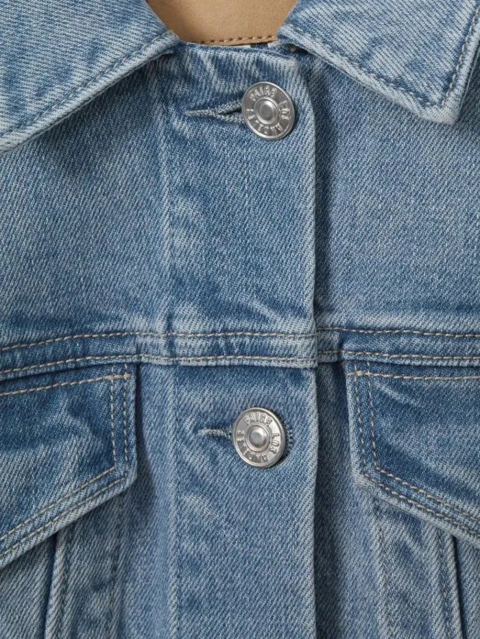 REISS Blazers and Jackets Women Paige Cropped Denim Shirt Lowen Blue