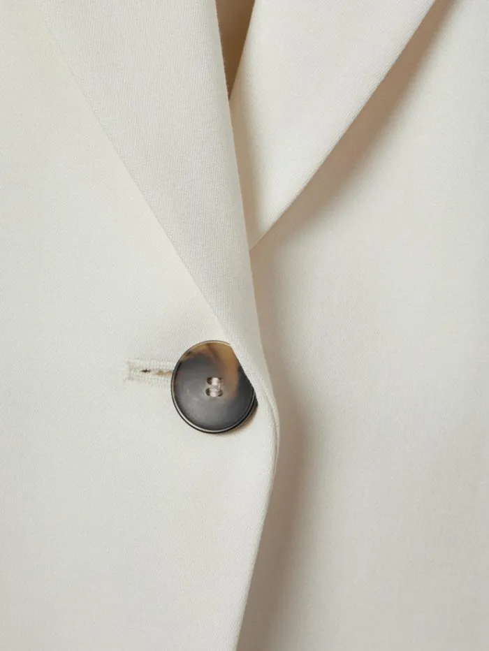 REISS Blazers and Jackets Women Tailored Single Breasted Suit Blazer Cream