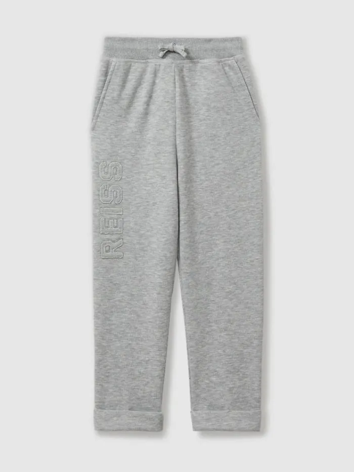 REISS CoOrds Children Applique Logo Sweat Joggers Grey
