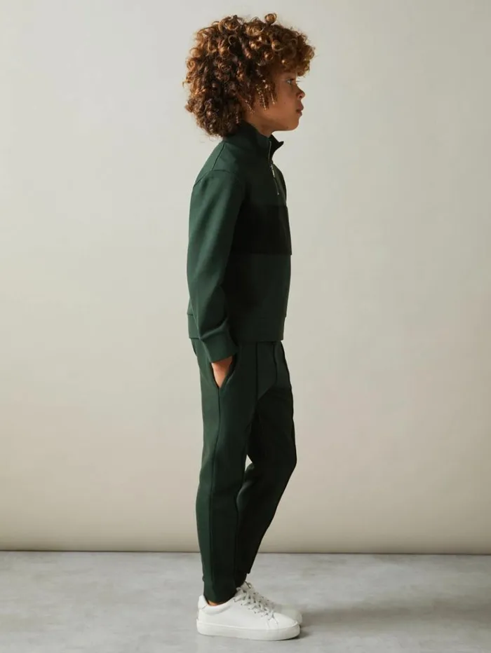 REISS CoOrds Children Relaxed Drawstring Joggers Emerald Green