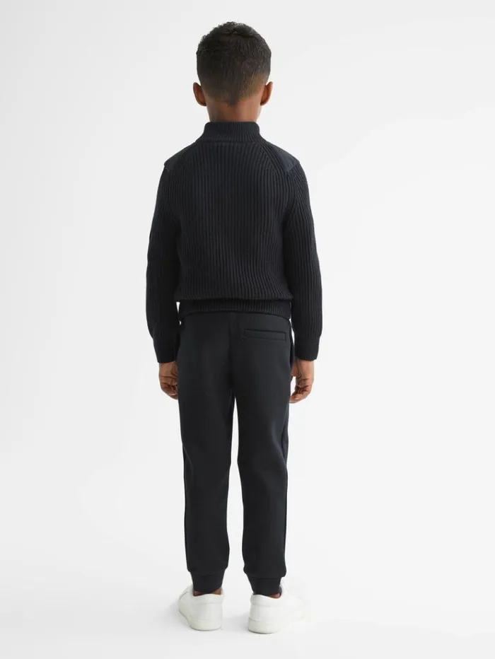 REISS Coats and Jackets Children Hybrid Zip Through Quilted Jacket Navy