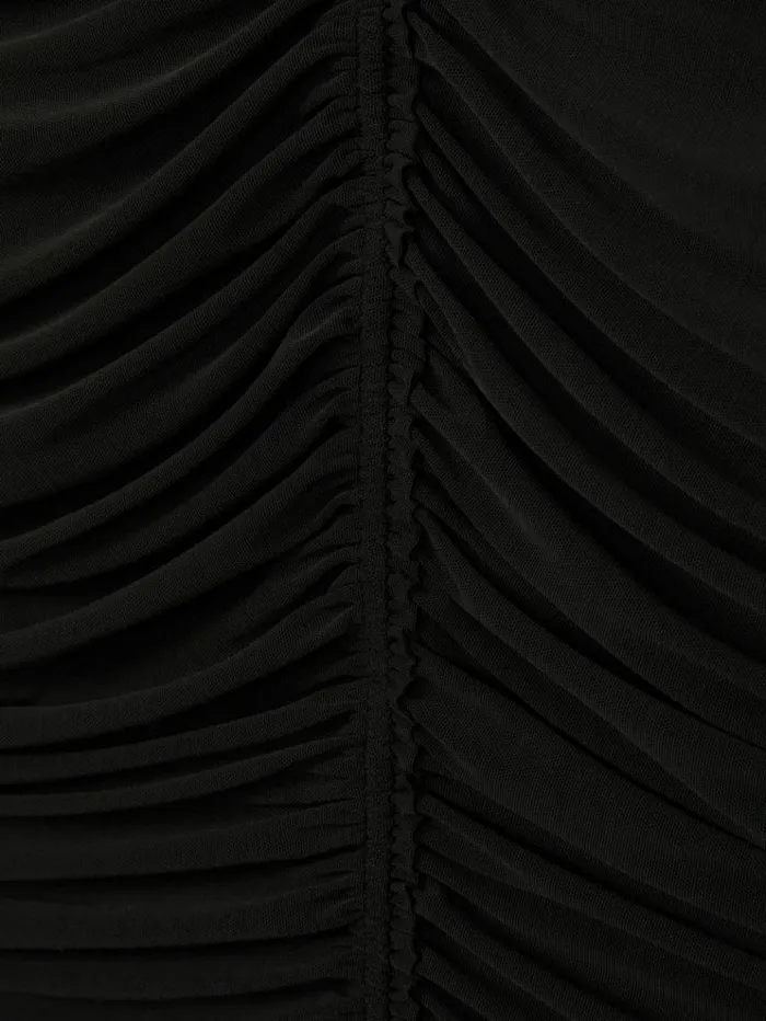 REISS Dresses Women RuchedJersey Mini Dress Black