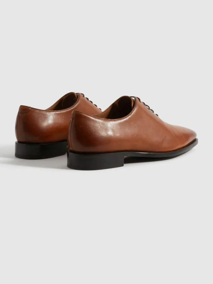 REISS Formal Shoes Men Leather LaceUp Shoes Light Tan