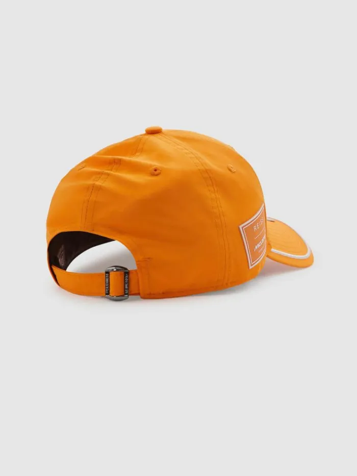 REISS Hats Gloves and Scarves Men McLaren F1 Embroidered Baseball Cap Papaya