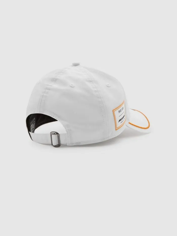 REISS Hats Gloves and Scarves Men McLaren F1 Embroidered Baseball Cap White