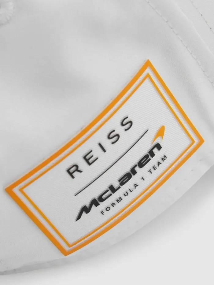 REISS Hats Gloves and Scarves Men McLaren F1 Embroidered Baseball Cap White