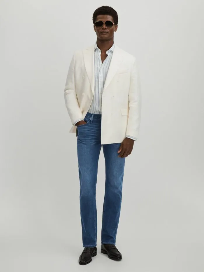 REISS Jeans Men Paige Straight Leg Jeans Corwin Blue