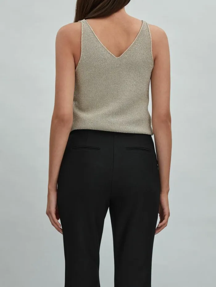 REISS Pants Women Acler High Rise Flared Trousers Black